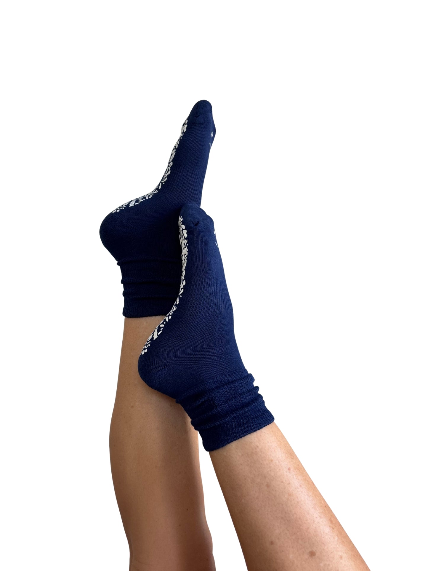 Diabetic Friendly Therapeutic Full Crew Grip Socks