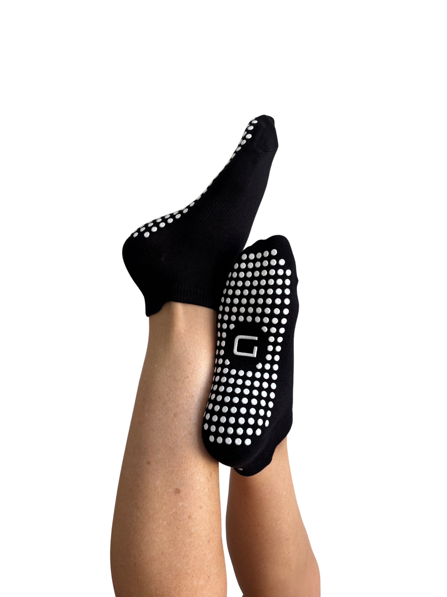 Black Classic Grip Socks