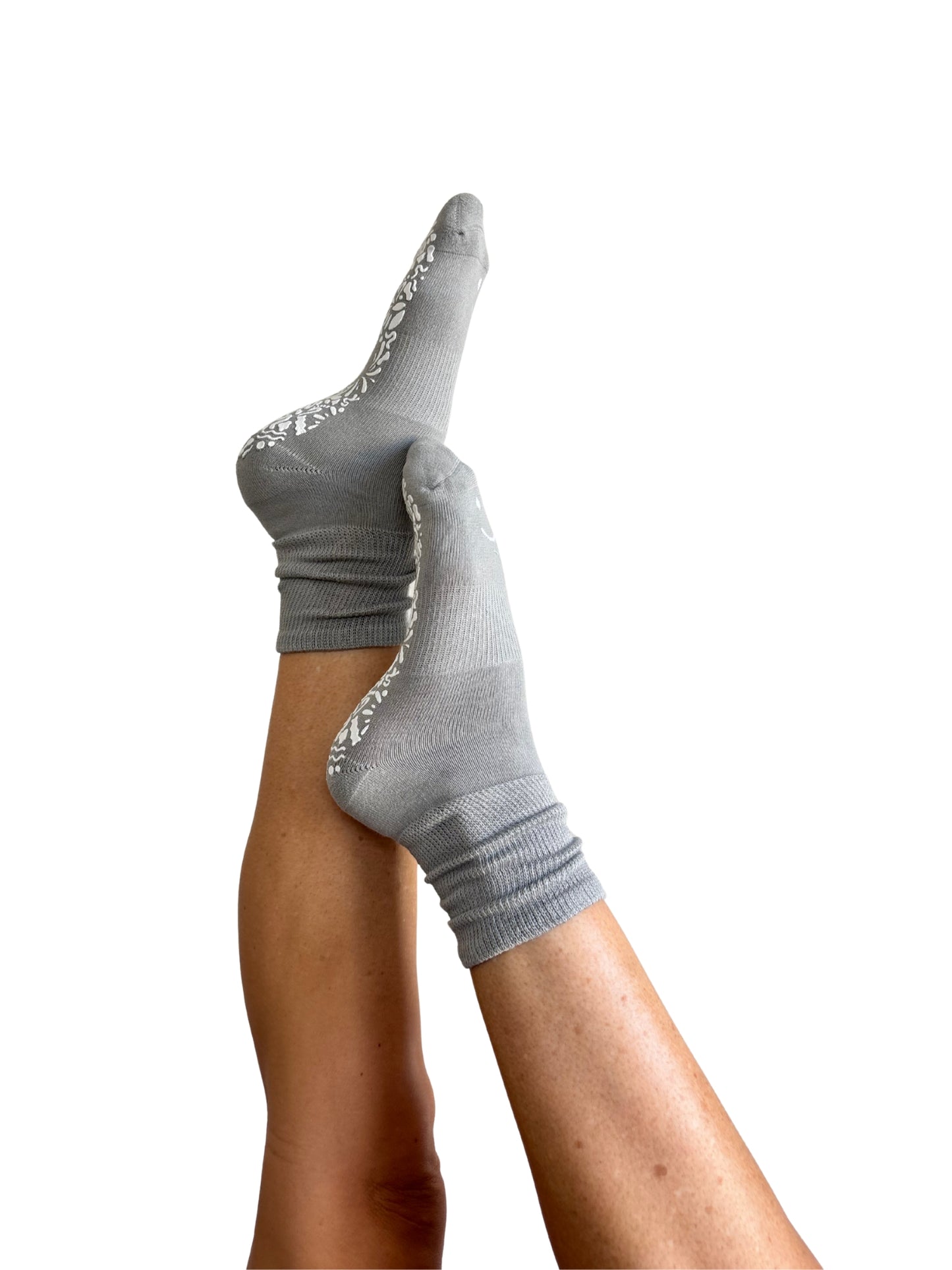 Diabetic Friendly Therapeutic Full Crew Grip Socks