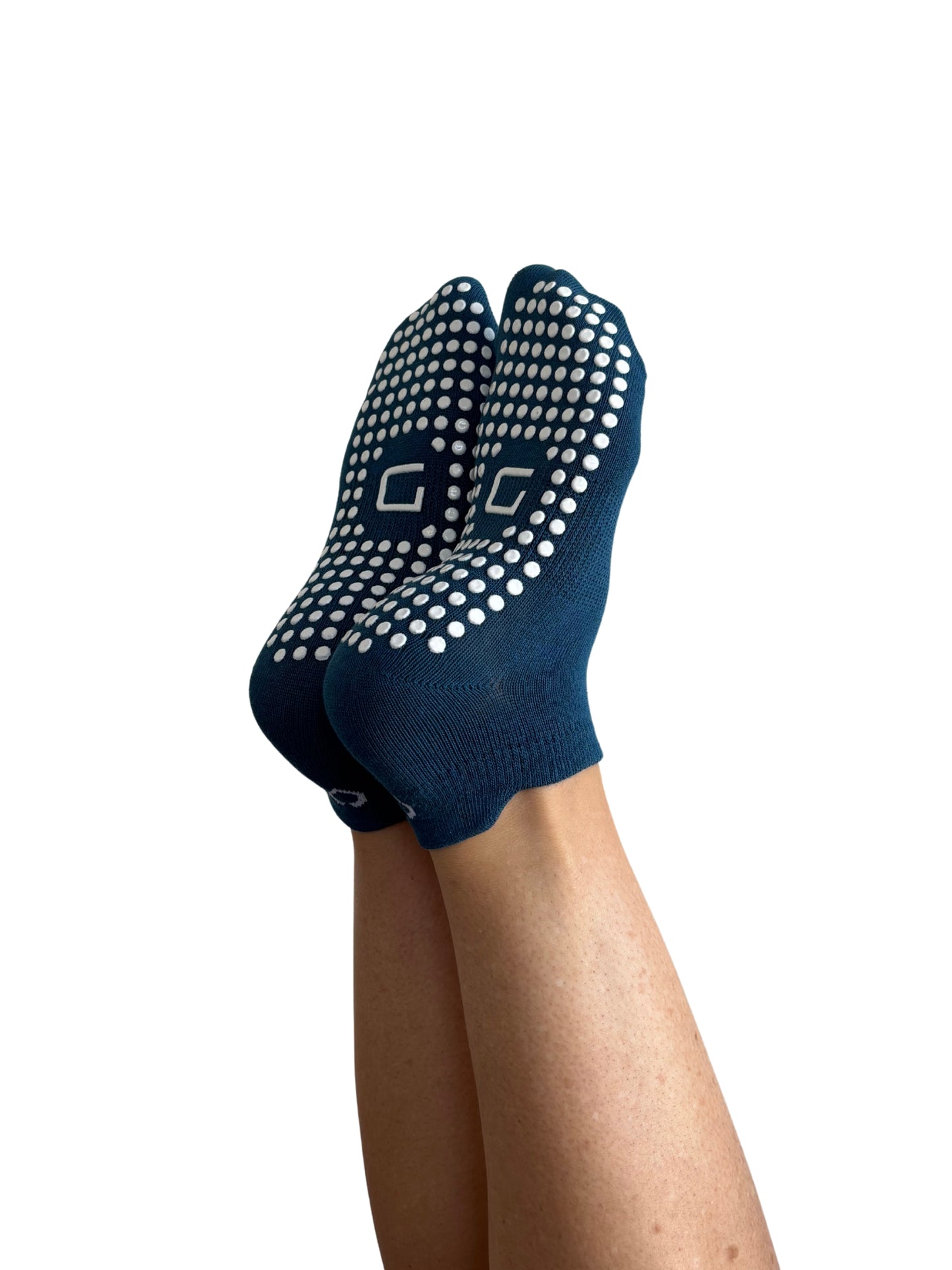 Navy Classic Grip Socks