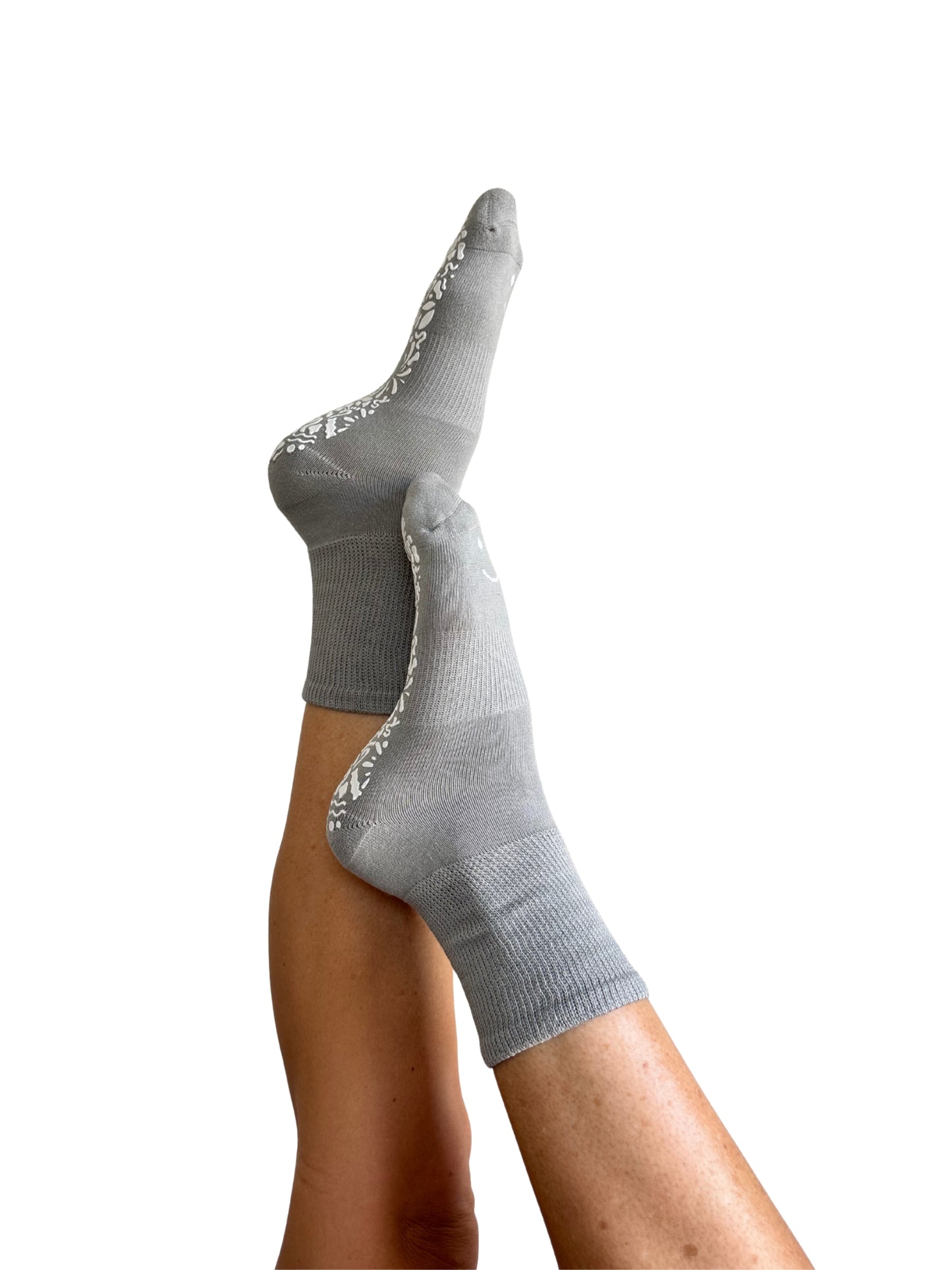 Diabetic Friendly Therapeutic Full Crew Grip Socks