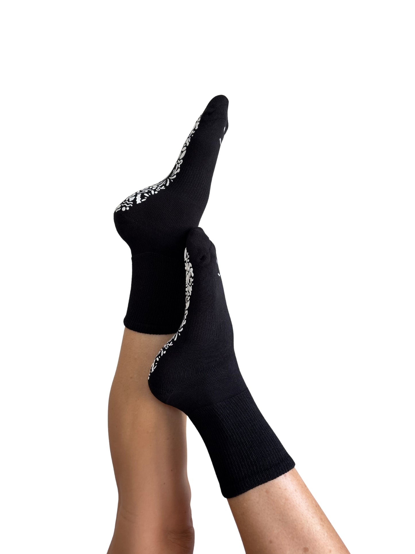 Diabetic Friendly Therapeutic Full Crew Grip Socks