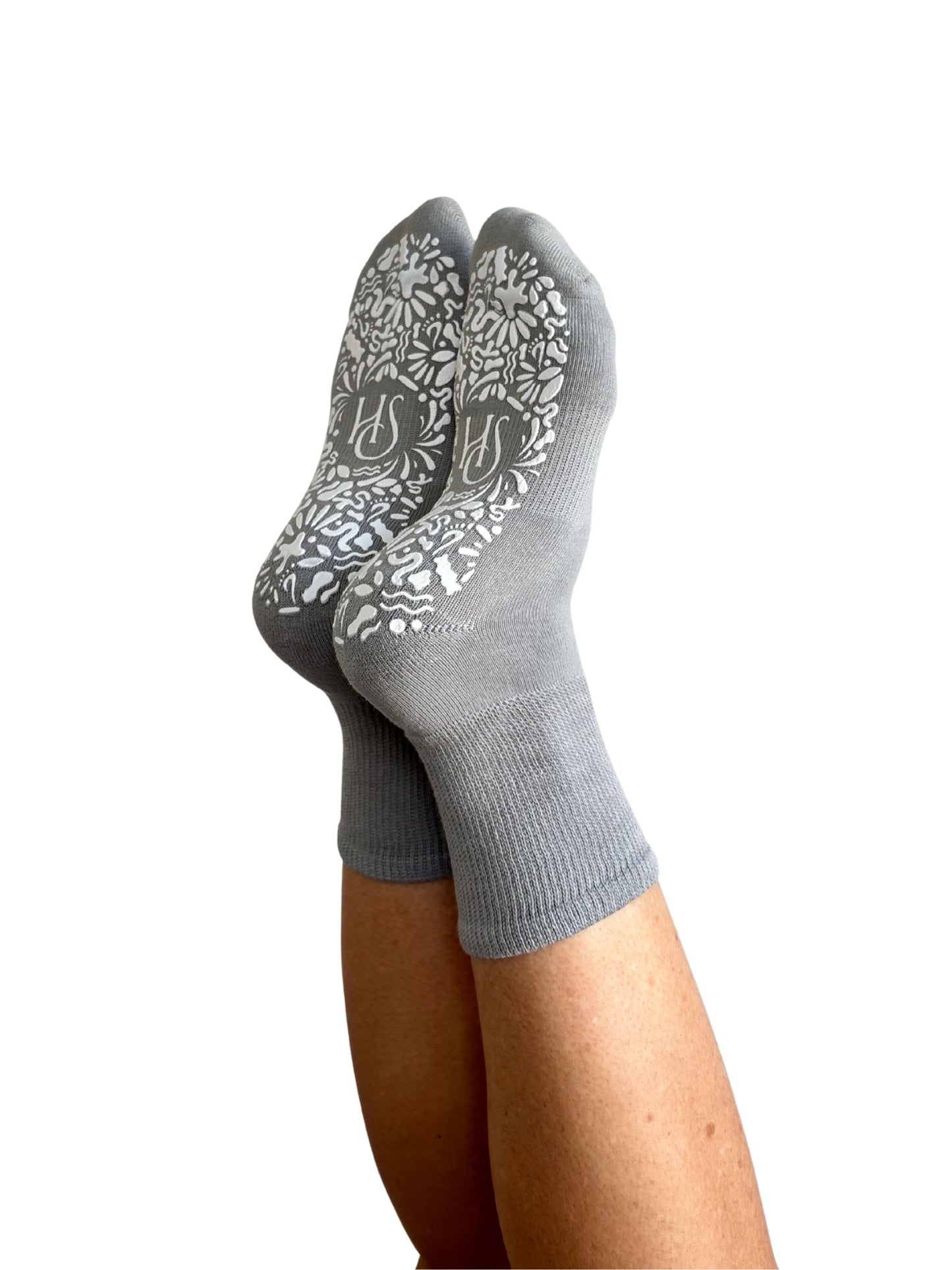 Diabetic Friendly Therapeutic Full Crew Grip Socks