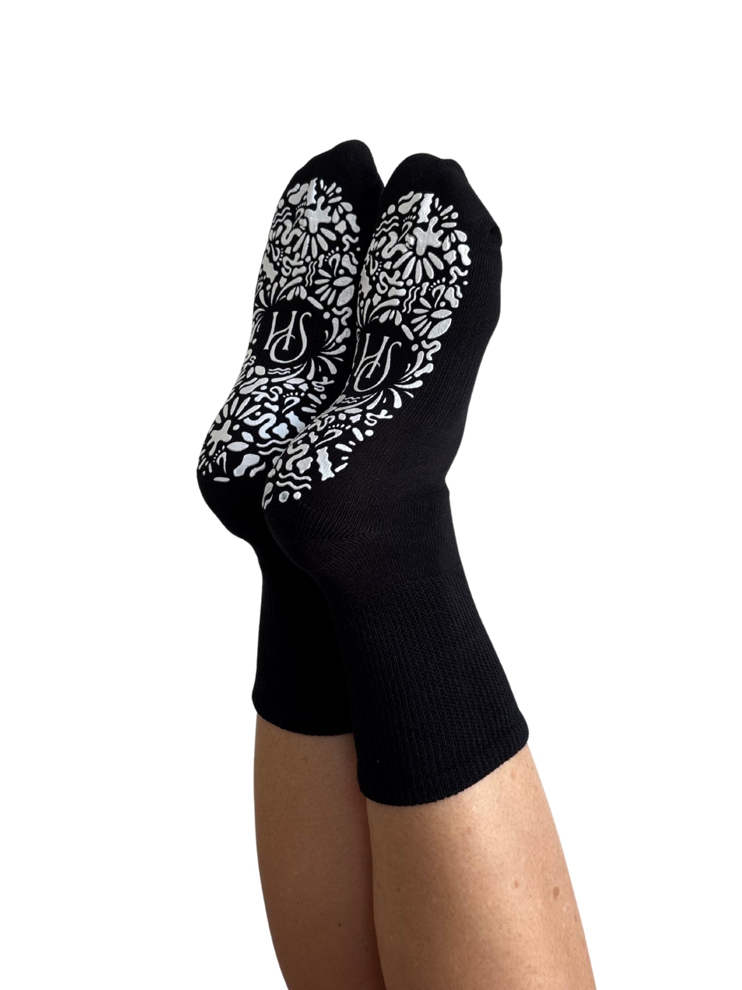 Diabetic Friendly Therapeutic Full Crew Grip Socks