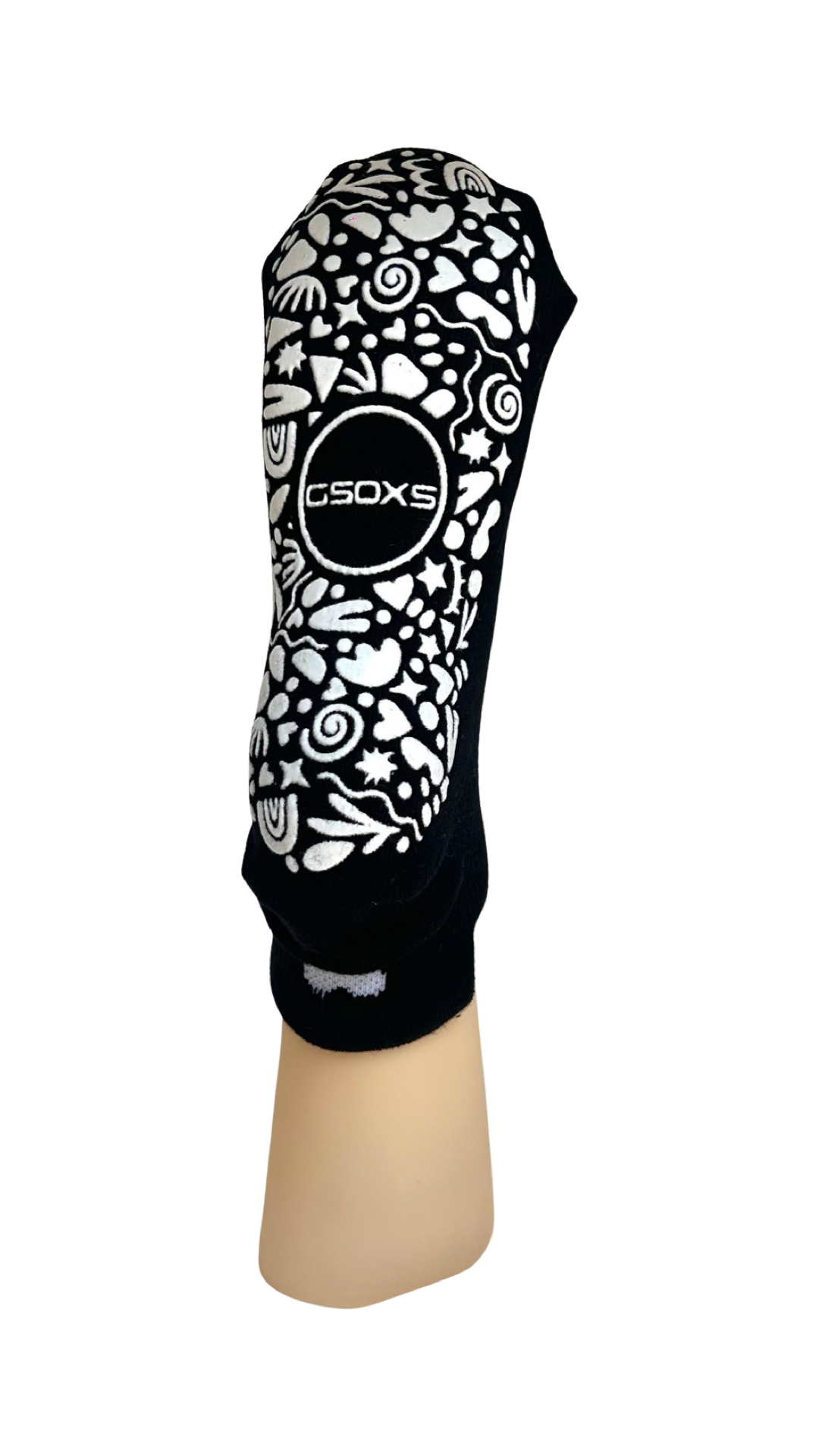 Black/White Grip Socks