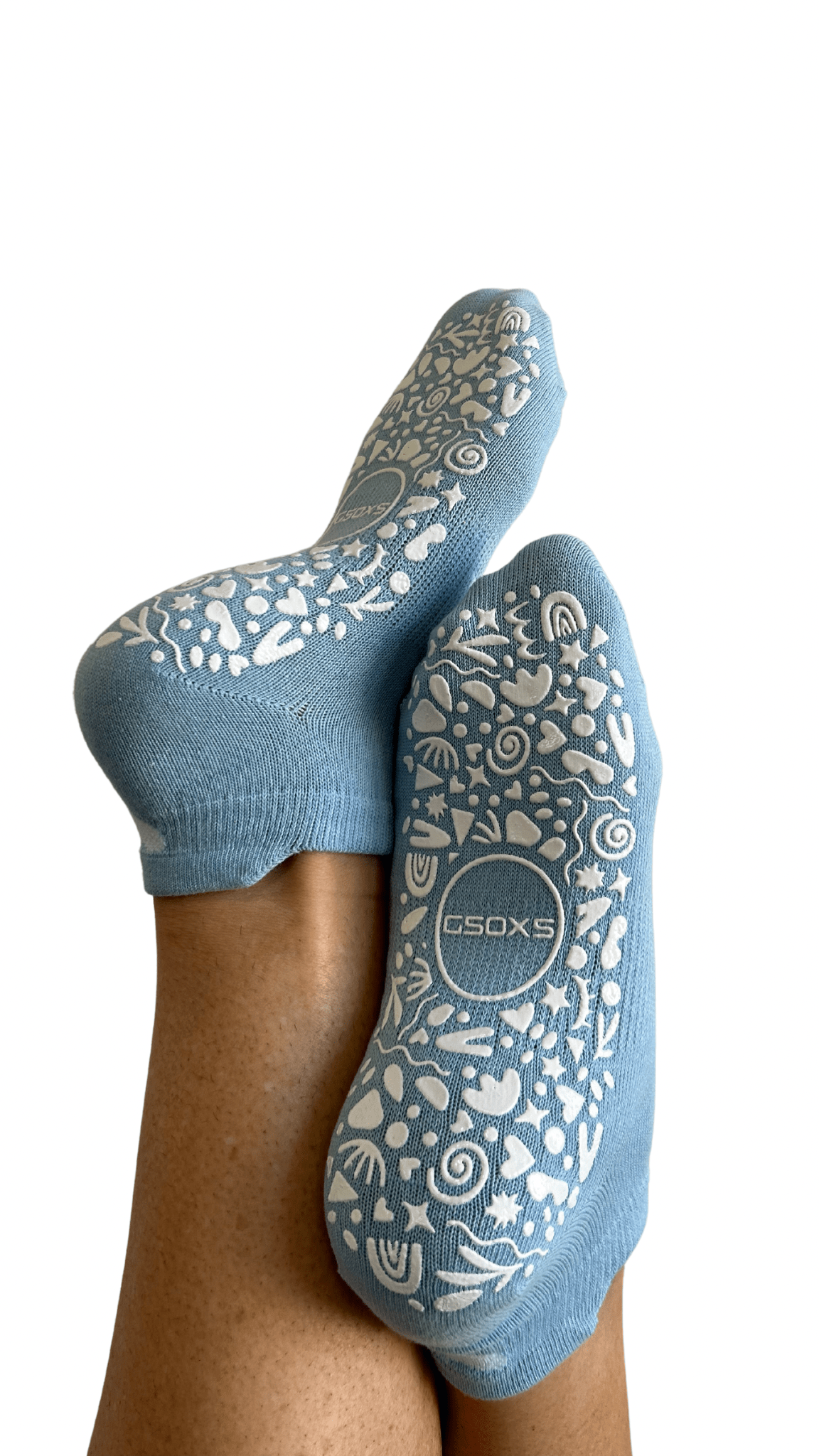 ‘you are brave’ (Dusty Blue) Grip Socks - GSOXS