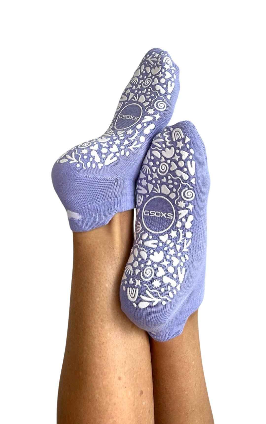 ‘you are enough’ (Lilac) Grip Socks - GSOXS