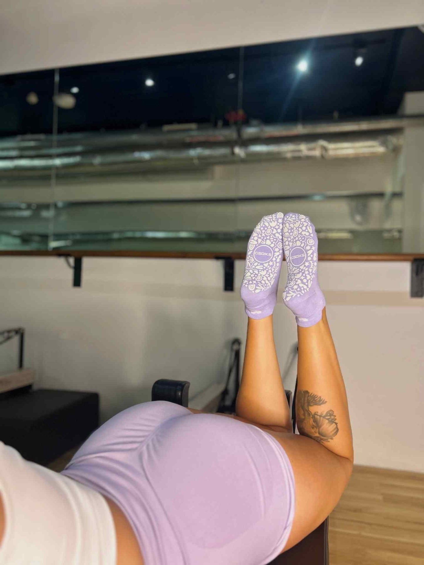 ‘you are enough’ (Lilac) Grip Socks - GSOXS