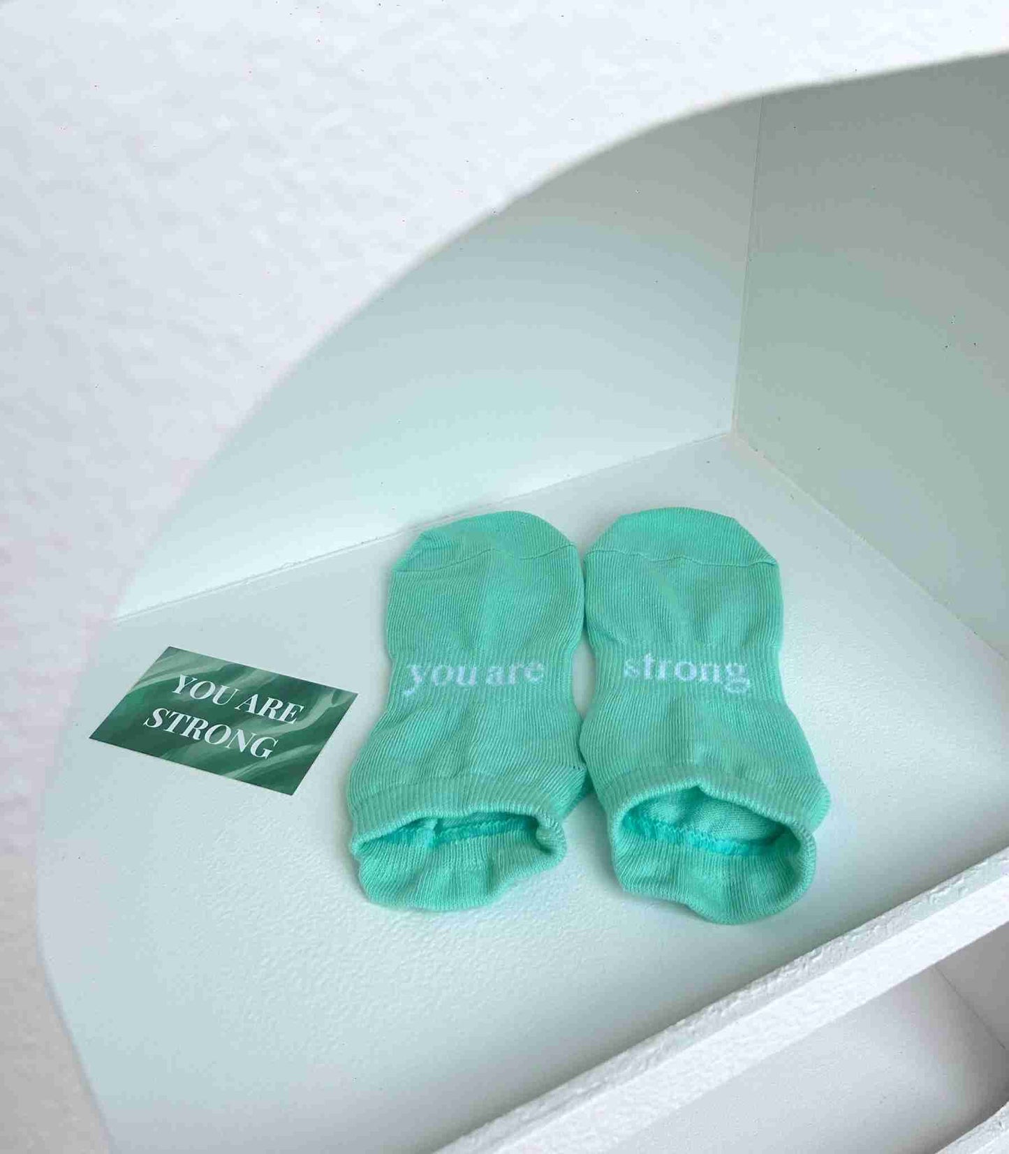 ‘you are strong’ (Mint) Grip Socks - GSOXS