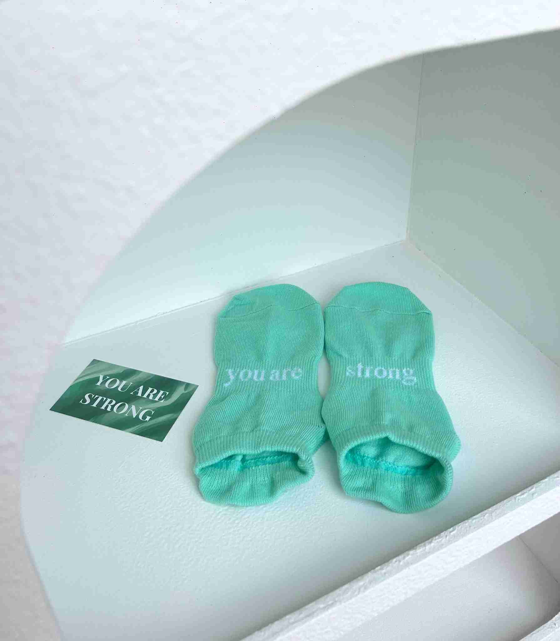 ‘you are strong’ (Mint) Grip Socks - GSOXS